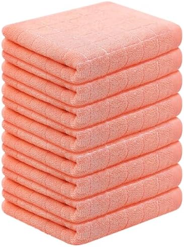 Homaxy 100% Cotton Terry Kitchen Towels, 8 Pack by Homaxy