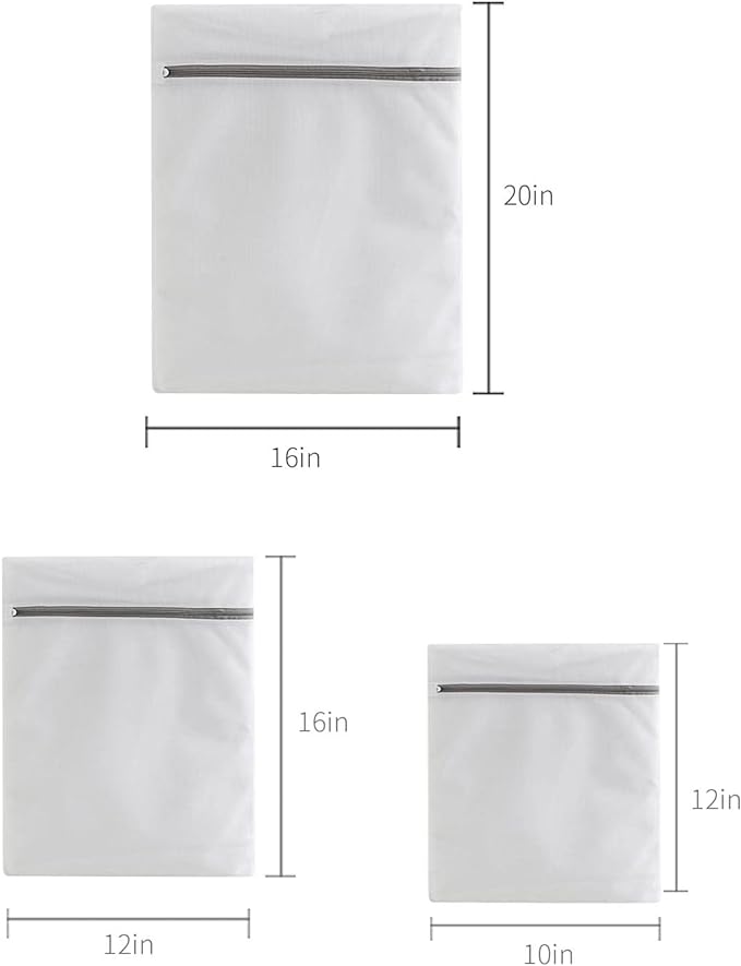 Lingerie Bags for Washing Delicates, Small Fine Mesh Laundry Bags - Image 2