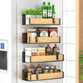 HuggieGems 4 Pack Magnetic Spice Storage Rack Organizer by HuggieGems