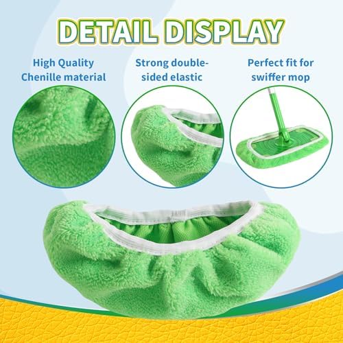 AmaVins Reusable 100% Coral Fleece Mop Pads Compatible - Image 3