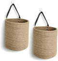 Hanging Basket 2 Pack, Small Wicker Wall Baskets by Unknown