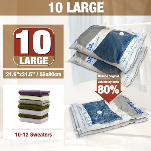 Vacuum Storage Bags, 10 Large Vacuum Seal Bags - Image 2