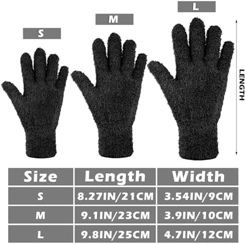 Patelai 3 Pairs Microfiber Dusting Gloves - Image 3