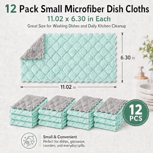 kimteny 12 Pack Dish Cloths for Washing Dishes - Image 2