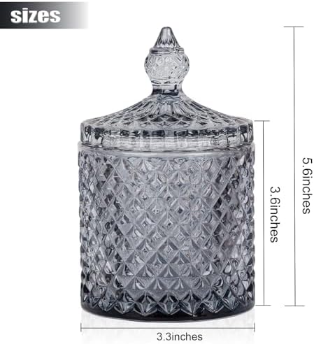 2 Pack Qtip Holder Apothecary Jars - Image 3