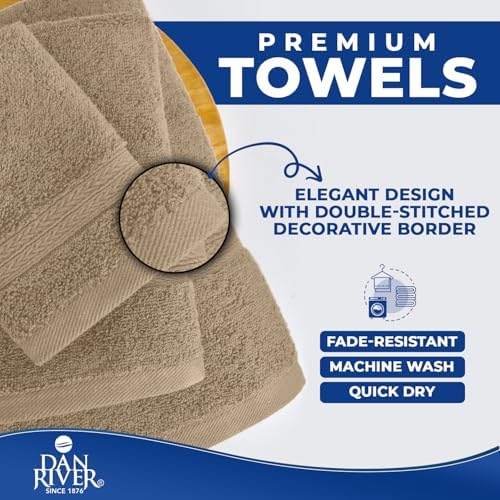 DAN RIVER 8 Piece Luxury Bath Towels - Image 6