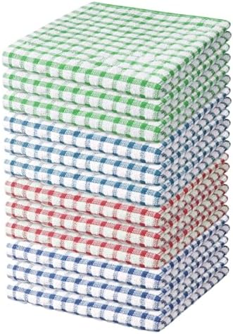 Nialnant 12 Pack Kitchen Dish Cloths, 100% Cotton Kitchen Towels by Nialnant