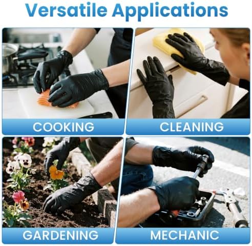 Borje Nitrile Gloves Medium, Latex-Free Powder-Free, Medical Exam, Food Safe - Image 6