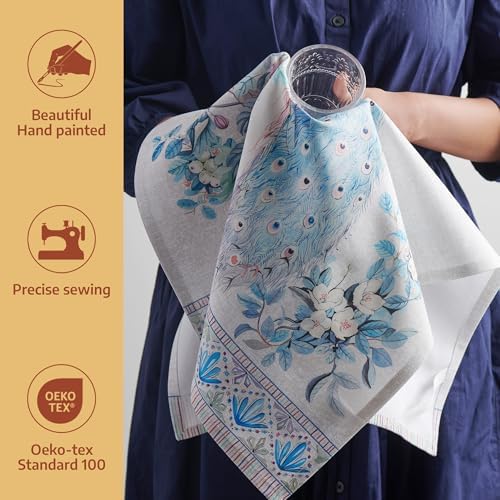 Maison d' Hermine Kitchen Towels Set of 3 100% Combed Cotton 27.50"x20" - Image 2