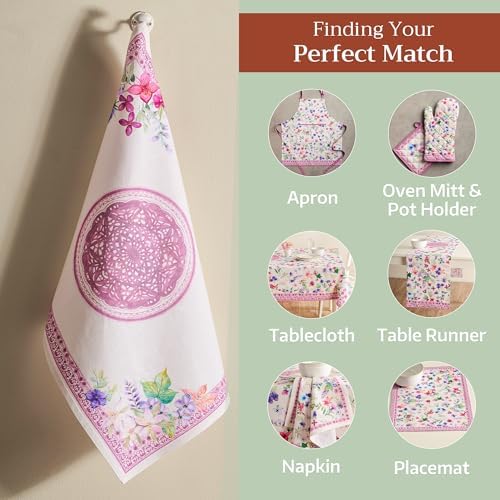 Maison d' Hermine Kitchen Towels Set of 3 Reusable 100% Cotton 27.50" x 20" - Image 5