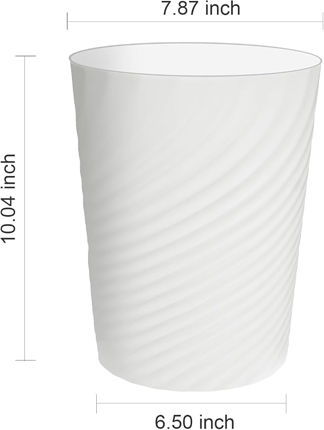 DAJITRE 1.8 Gallon Small Trash Can Wastebasket Recycling Bin Slim Profile - Image 6
