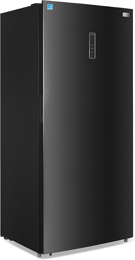 BLACK+DECKER 21.2 Cu. Ft. Convertible Freezer Refrigerator, Upright Freezer with Glass Shelves, Reversible Door, ENERGY STAR rated, Frost Free, BUC2120MB, Black