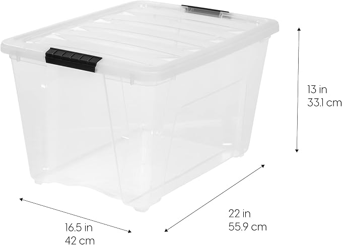 IRIS USA 6-Pack 54 Quart Storage Bins - Image 4