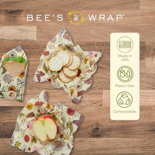 Bee's Wrap Beeswax Food Wraps, 3 Medium Pack - Image 4