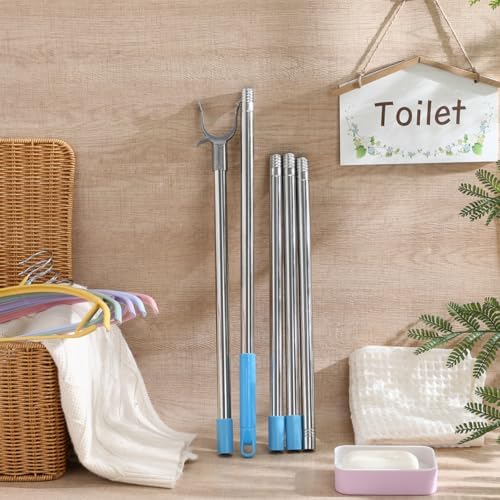BESTOYARD Adjustable Clothes Pole 79.13In Telescoping Clothesline Pole - Image 5