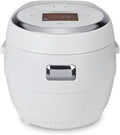 CUCKOO Micom Rice Cooker 10-Cup Uncooked / 20-Cup Cooked with Nonstick Inner Pot, Large Rice Maker with 16 Menu Options, Fuzzy Logic Technology, Auto Clean Mode, LCD Display, White (CR-1020F)
