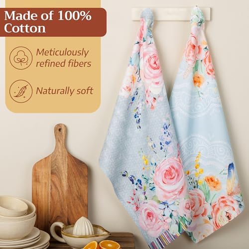 Maison d' Hermine Kitchen Towels Set of 6 Reusable 100% Cotton 27.50" x 20" - Image 4