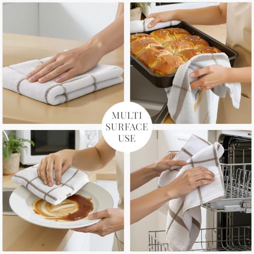 Homaxy Terry Stripe Kitchen Towels 18"x28", 6 Pack - Image 5