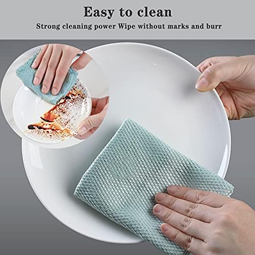 5Pcs Nanoscale Cleaning Cloth, Easy Clean Cloth, Fish Scale Microfiber - Image 3