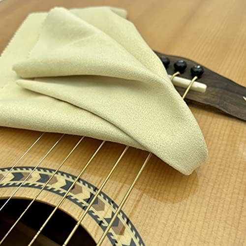 AAwipes Guitar Cloths Microfiber Yellow 6pcs 12"x12" Plush Polishing Cloths - Image 3