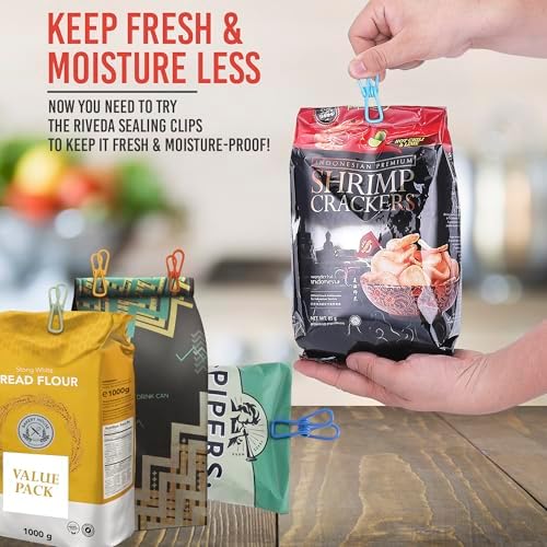 Riveda 30 Pack Assorted Chip Bag Clips Utility - Image 3