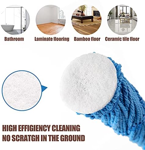 Eyliden Mop with 2 Reusable Microfiber Heads, Easy Wringing Twist Mop - Image 3