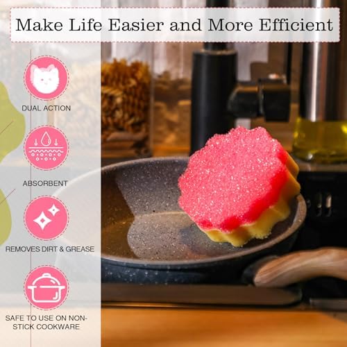 FillTouch Flower 3 Pcs Scrub Sponge - Image 3