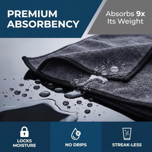 Jeaver Window Cleaning Cloth XXL 24x16 Inches, Jeaver Microfiber Cleaning Cloth - Image 6