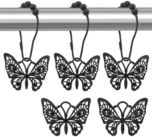 Decorative Shower Curtain Hooks, Rustproof Shower Curtain Hanger Clips by Unknown