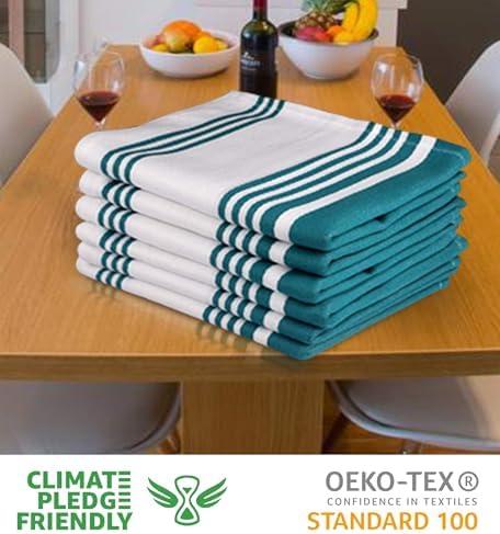 Urban Villa Kitchen Towels Cotton Dish Towels 20”x30” Teal - Image 2
