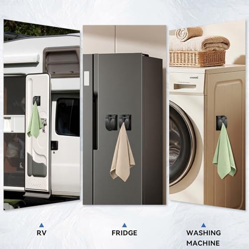 KIHOGEM 4Pcs Magnetic Towel Hook Holder - Image 6