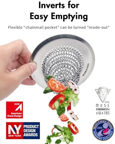 Upgraded Reversible Sink Drain Strainer & Kitchen Sink Stopper Set - Image 4