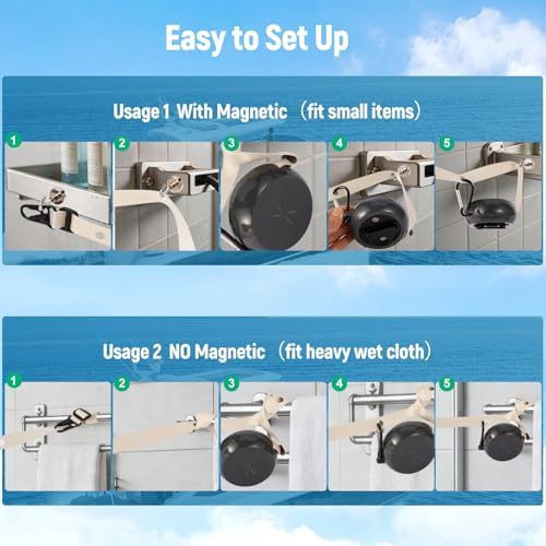 13ft Retractable Magnetic Clothesline - Image 6