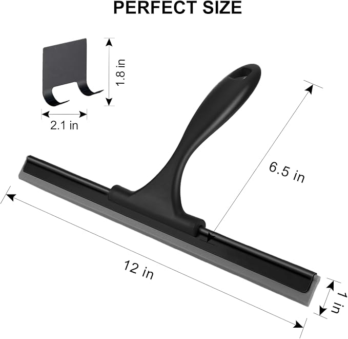 SetSail Shower Squeegee for Glass Doors, 12 Inch - Image 2