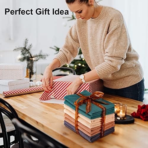 PY HOME & SPORTS 8 Pack Cotton Waffle Weave Kitchen Towels 17 x 25, Super - Image 7