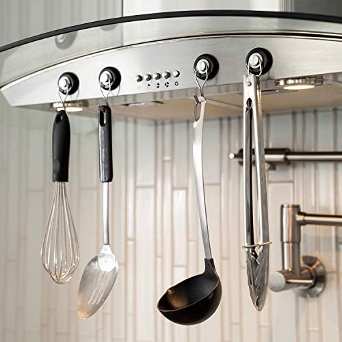 Mavoro Strong Magnetic Hooks for Hanging. Up to 65 lbs. Set of 4 Black Magnet - Image 5