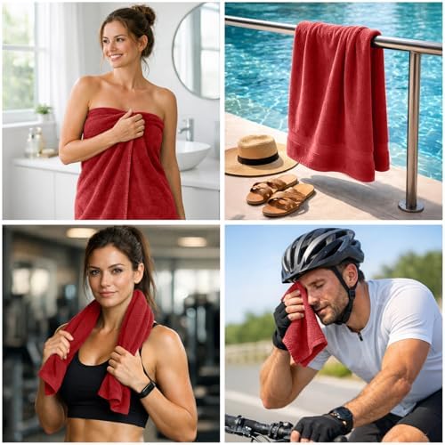 DAN RIVER 8 Piece Luxury Bath Towels - Image 3