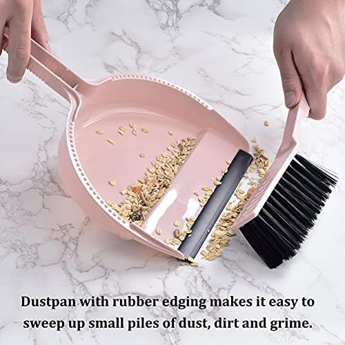 Small Mini Broom & Pink Dustpan Set - Image 2