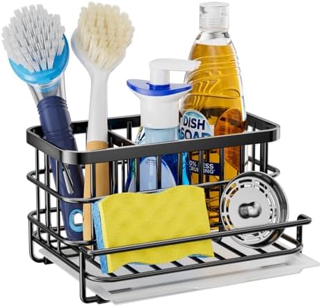 HapiRm Kitchen Sink Organizer, SUS304 Stainless Steel Rustproof Multifunctional by HapiRm