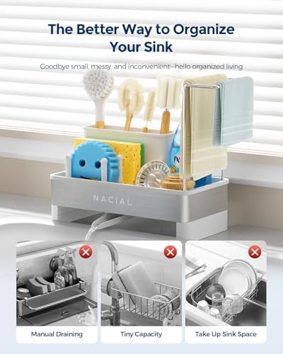 Nacial Kitchen Sink Organizer, Sink Caddy - Image 6