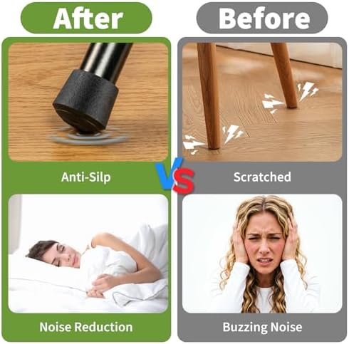 Rubber Leg Caps for Ironing Board, Floor Scratch & Noise Protection 8 Pack - Image 5