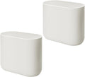 iDesign Small Slim Plastic Bathroom Trash Can, Coconut White by iDesign