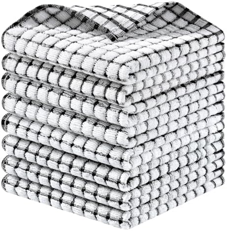 Homaxy 8 Pack Terry Kitchen Dish Cloths by Homaxy