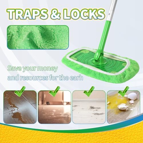 AmaVins Reusable 100% Coral Fleece Mop Pads Compatible - Image 5