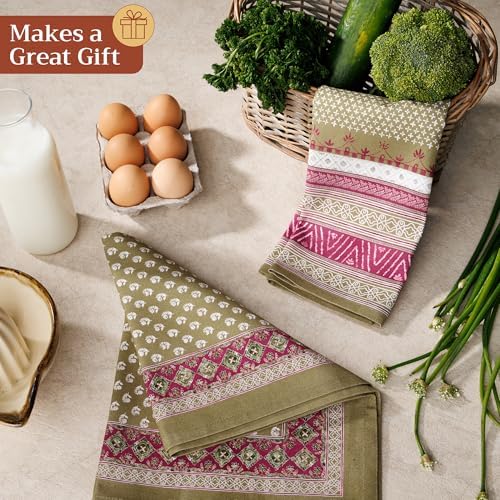 Maison d' Hermine Kitchen Towels Set of 2 Reusable 100% Cotton 27.50" x 20" - Image 6