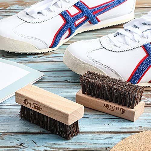 YoungJoy Sneaker Cleaning Brush Shoes Shine Dauber Nylon/Horsehair/Boar Cleaner - Image 3