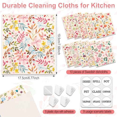 Lucomb 10 Pack Swedish Dishcloths - Image 3