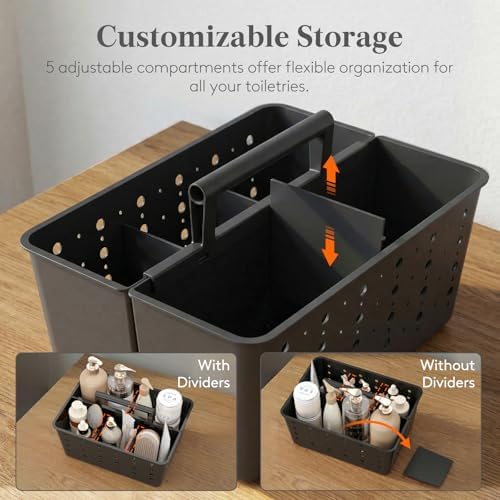 Lifewit Portable Shower Caddy, Plastic Basket Organizer, 2 Pack - Image 3