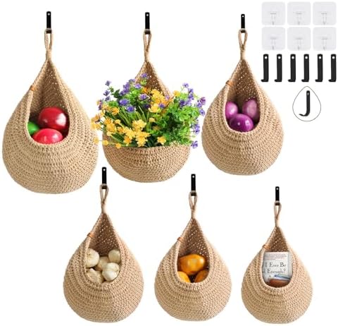 LOCS MICRAI Hanging Fruit Baskets by BohoHomeDecorProducts