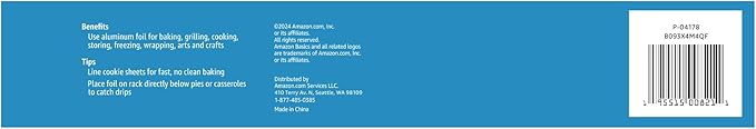 Amazon Basics Heavy Duty Aluminum Foil - Image 4